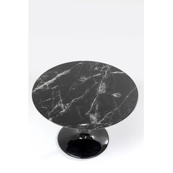 Table Solo Marble noir Ø110