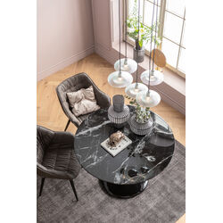 Table Solo Marble noir Ø110