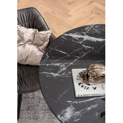 Table Solo Marble Black Ø110