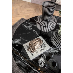 Table Solo Marble Black Ø110