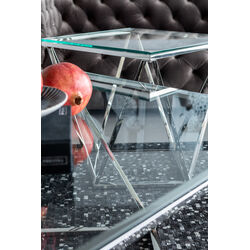 Coffee Table Cristallo Chrome 80x80cm