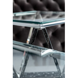 Table basse Cristallo Chrome 80x80cm