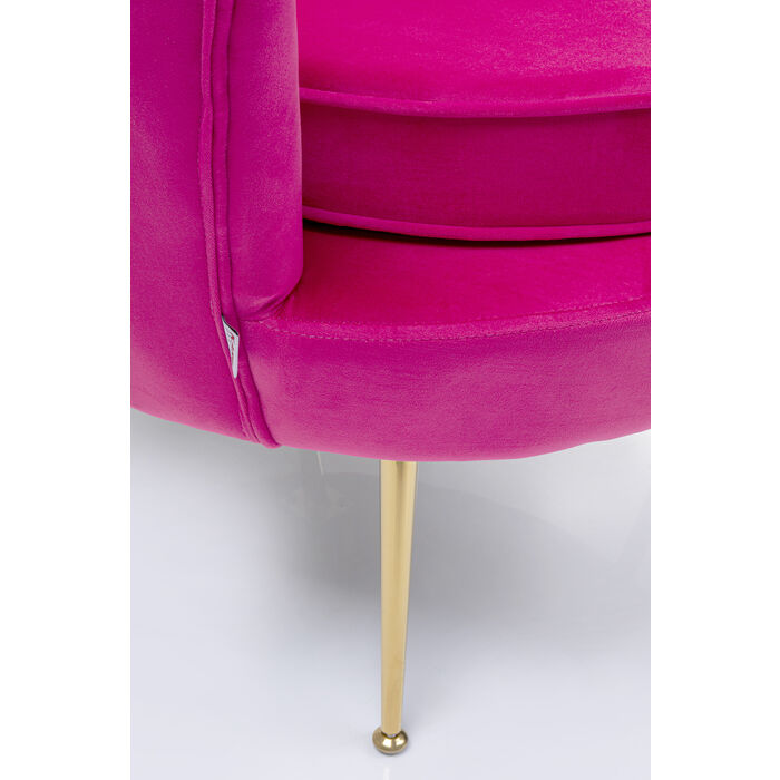 Fauteuil rétro rose fuchsia - Water Lily - Kare Design