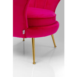 Fauteuil Water Lily doré-fuchsia