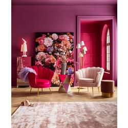 85080 - Fauteuil Water Lily doré-fuchsia