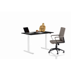Schreibtisch Office Smart Weiß Schwarz 120x70