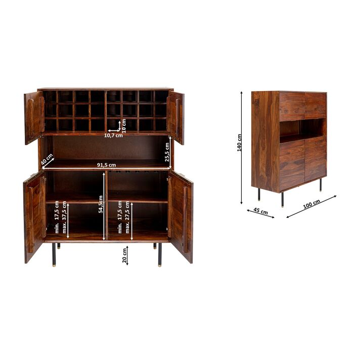 Barschrank Ravello 100x140cm