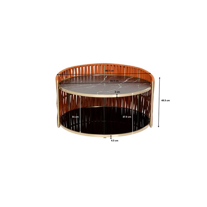 Couchtisch Copper Ø86cm