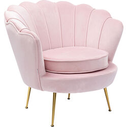 Fauteuil Water Lily doré-rosé