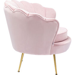 Fauteuil Water Lily doré-rosé