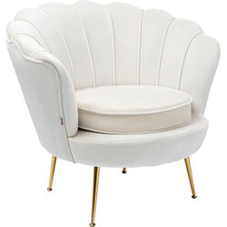 Fauteuil Water Lily doré-beige