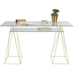 Table Base Polar (Pair) Brass matt 31x49cm