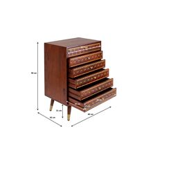 Comò alto Muskat 6 Drawers