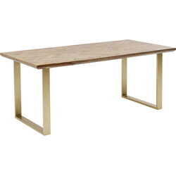 Table Parquet Brass 180x90cm