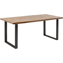 Table Parquet noir 180x90cm