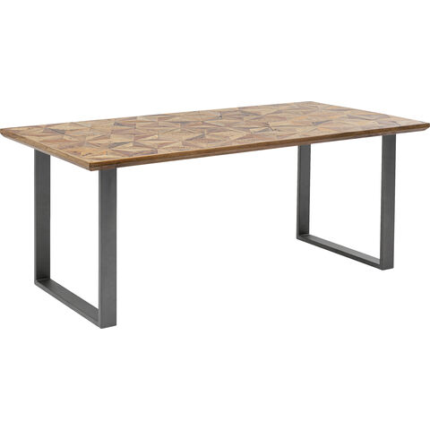 Table Stars acier brut 180x90