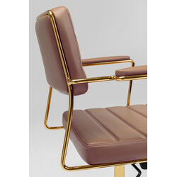 Chaise pivotante de bureau Dottore marron