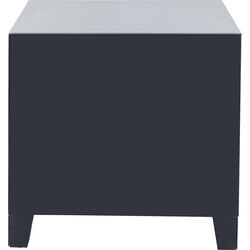 Petite commode Luxury Push 2 tiroirs gris