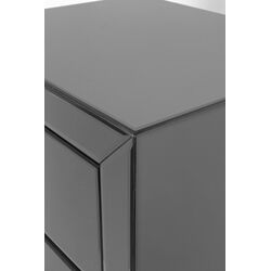 High Dresser Luxury Push 5 Drawers Grey