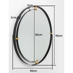 Spiegel Betsy Frame Round Metal 90Ø