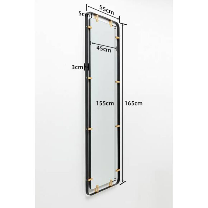 鏡 Wall Mirror Betsy Frame l KareDesign Espejo Betsy Frame rectangular Metal 55x165cm - KARE Design