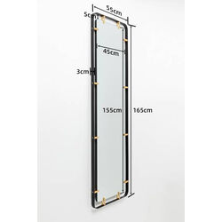 Spiegel Betsy Frame Rectangular Metal 55x165cm