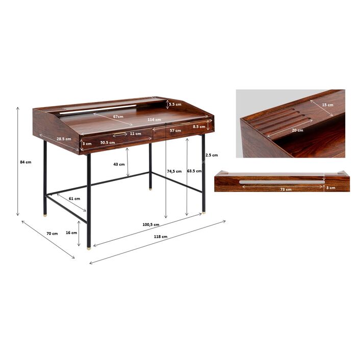 Schreibtisch Ravello 118x70