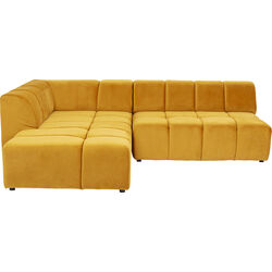 Canapé d angle Belami velours ambre gauche