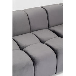 Ecksofa Belami Velvet Grau Rechts
