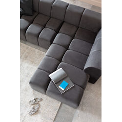 Ecksofa Belami Velvet Grau Rechts