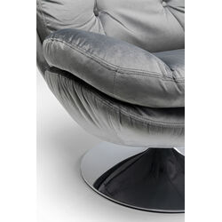 Sillón giratorio Cosy gris