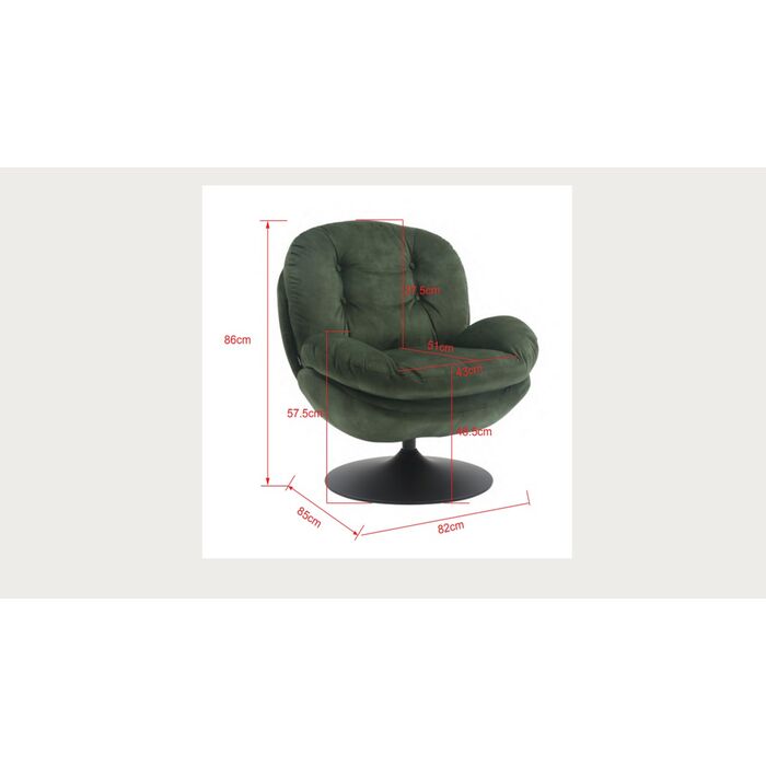 Drehsessel Cosy Grau