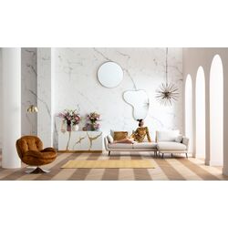 Sofá esq Amalfi dcha crema 275cm