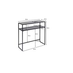 Console Loft Black 80x85