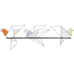Perchero pared Origami Bird 114cm