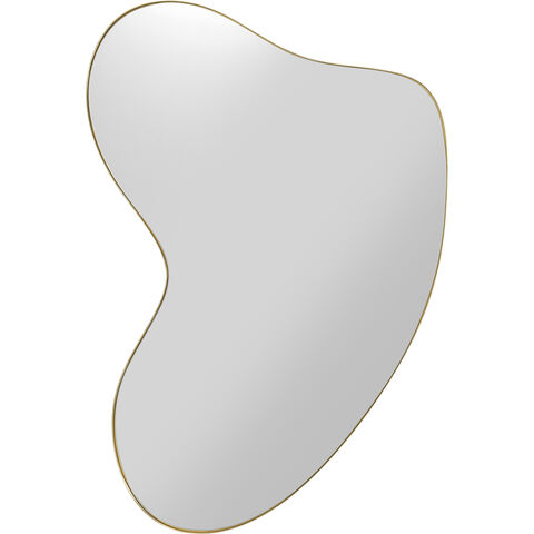 Wall Mirror Shape Brass 110x120cm