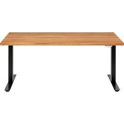 Schreibtisch Office Jackie Eiche Schwarz 200x100