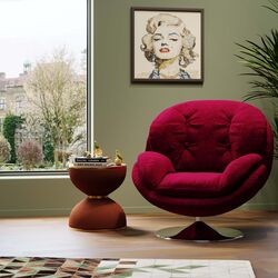 Fauteuil pivotant Cosy berry