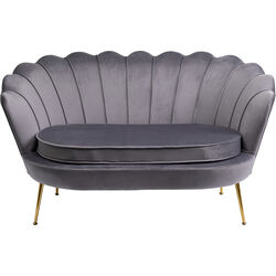 Sofa Water Lily 2-Seater Gold Grey
