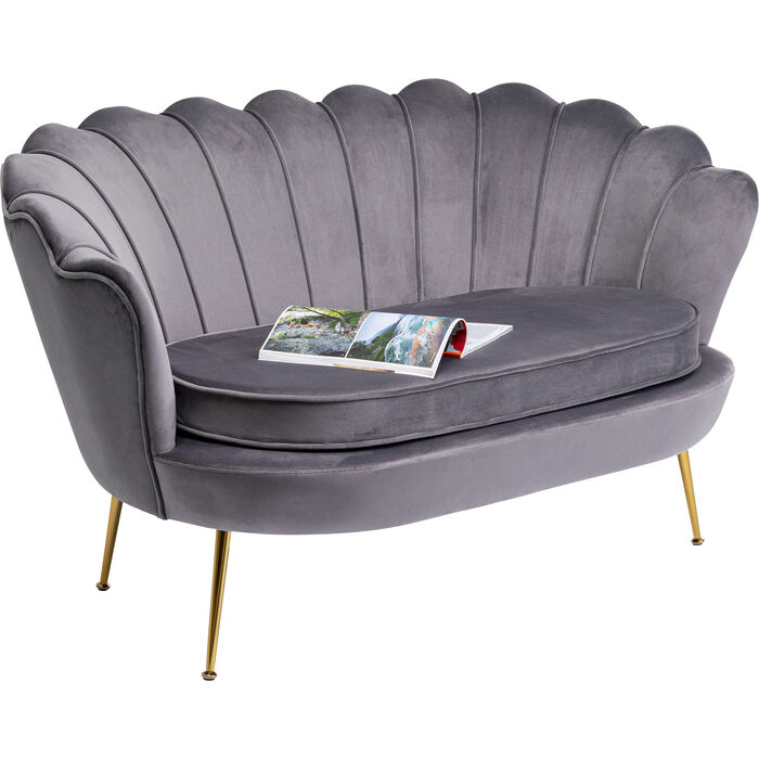 Sofa Water Lily 2-Seater Gold Grey