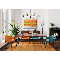 85679 - Chair with Armrest Alexia Velvet Orange