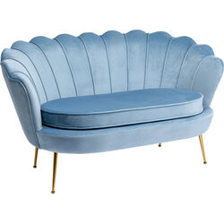 Sofa Water Lily 2-Seater Gold Aqua