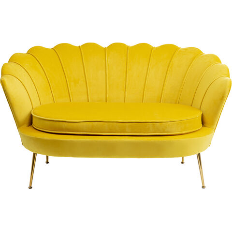Sofa Water Lily 2-Seater Gold Yellow