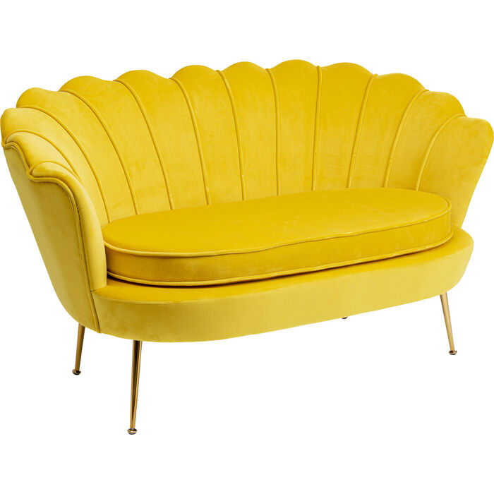 Sofa Water Lily 2-Seater Gold Yellow