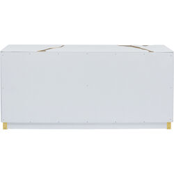 Credenza Cracked bianco oro 165x80cm