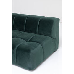 Ecksofa Belami Velvet Dunkelgrün Links 265cm