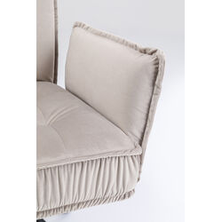 Swivel Chair with Armrest Chelsea Grey