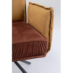 Chaise pivotante a. acc. Chelsea.marron