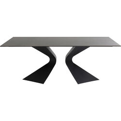 Table Gloria Black Ceramic Black 200x100cm