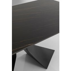 Tisch Gloria Schwarz Keramik Schwarz 200x100cm